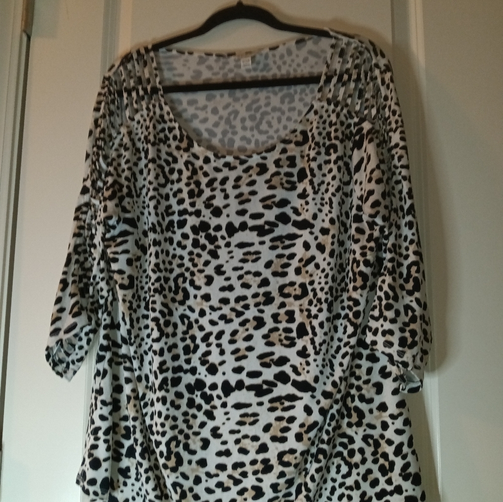 Cheetah Print Blouse